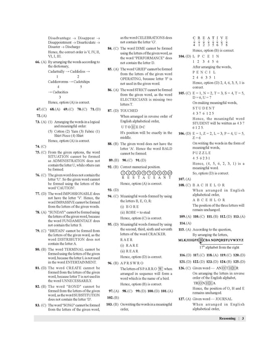 Examcart SSC Reasoning Question Bank Solutions Book In English Examcart SSC Reasoning Question Bank Solutions Book In English