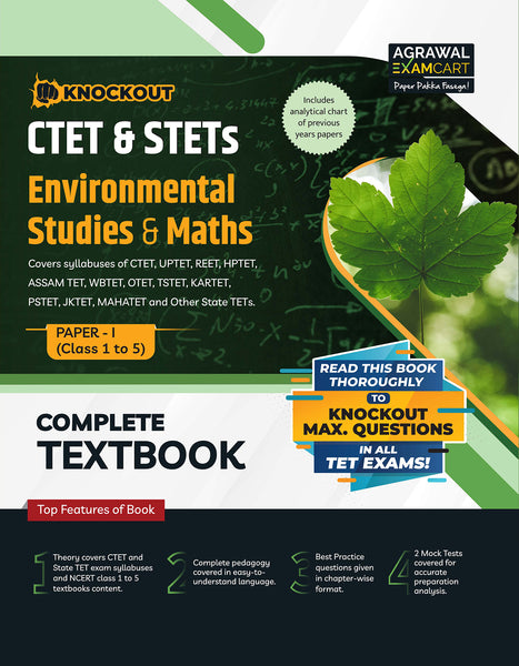 CTET Paper 1 EVS and Math Textbook