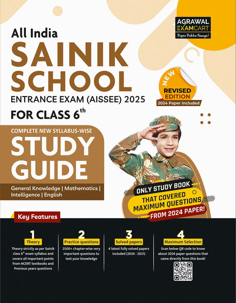 sainik school entrance exam 2025 class 6 book