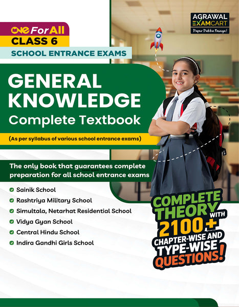 General Knowledge class 6 School entrance exam