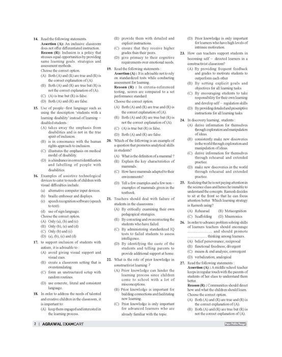 Examcart CTET Paper 2 (Class 6 to 8) Maths & Science Solved Papers Book By Prateek Shivalik For 2025 Exam In English Examcart CTET Paper 2 (Class 6 to 8) Maths & Science Solved Papers Book By Prateek Shivalik For 2025 Exam In English