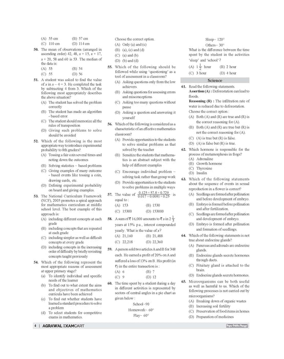 Examcart CTET Paper 2 (Class 6 to 8) Maths & Science Solved Papers Book By Prateek Shivalik For 2025 Exam In English Examcart CTET Paper 2 (Class 6 to 8) Maths & Science Solved Papers Book By Prateek Shivalik For 2025 Exam In English