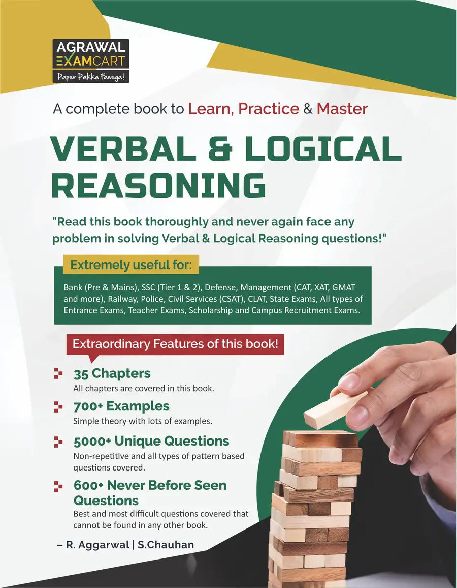 book for verbal reasoning in english, VERBAL REASONING BOOK, non verbal reasoning questions, non verbal reasoning syllabus and paper pattern, book for Reasoning, Verbal & Logical Reasoning questions,