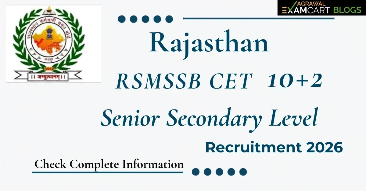 Rajasthan CET Recruitment 2026: 12th Level,  Exam Pattern, Syllabus