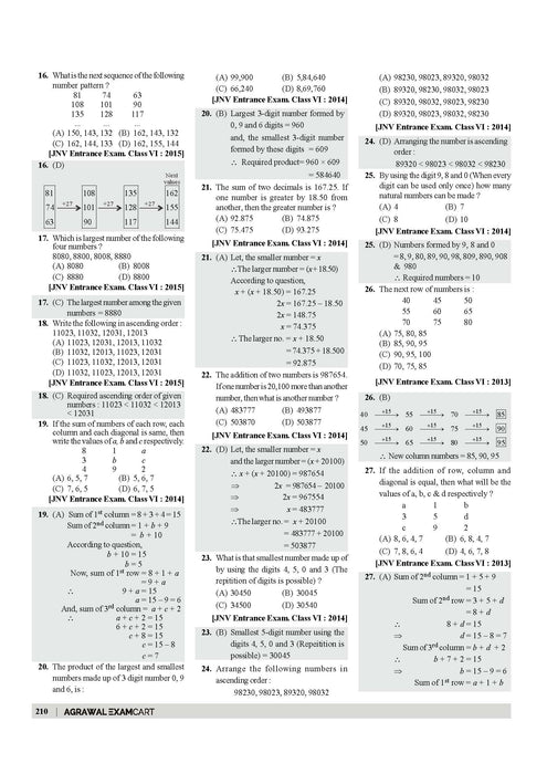 Examcart Jawahar Navodaya Vidyalaya (JNV) Class 6 Complete Guidebook For Entrance Exam 2025 in English