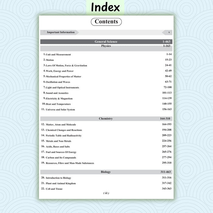General Science book for competitive exams 