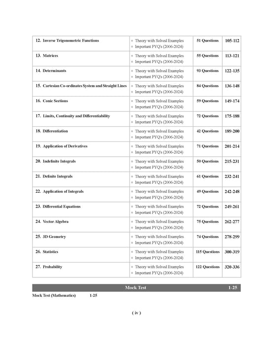 Examcart NDA/NA Mathematics (Guide + PYQ) Book For 2026 Exam In English