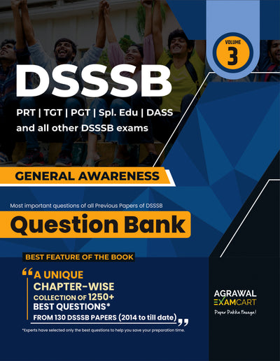 Examcart DSSSB General Awareness Question Bank for PRTs | TGTs | PGTs | Spl. Edu | DASS For 2026 Exam in English
