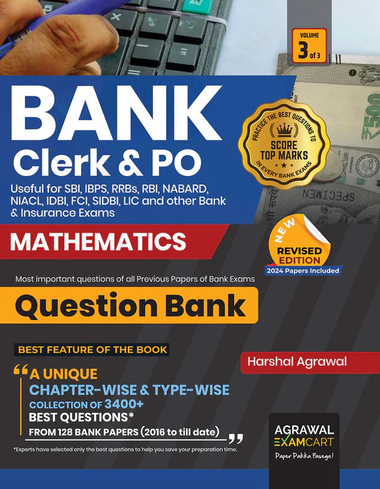 Examcart SBI Clerk Practice Set + Bank Clerk & PO Reasoning + Math + English Question Bank (4 Books Combo)