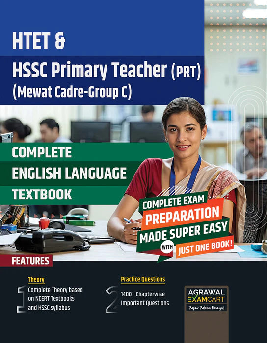 Examcart HSSC PRT Balvikas Evam Shikshashtra + Ganit + Reasoning + Hindi + English + Paryavaran Adhyayan Text Books (6 Books Combo)