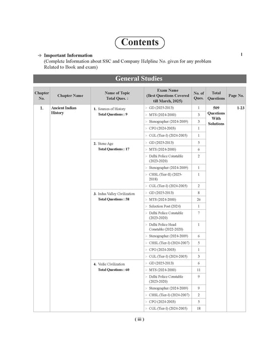 Examcart SSC General Study (G.S.) Question Bank By Richa Sharma for SSC GD | MTS | Delhi Police | Selection Post | CHSL | Stenographer | CPO & CGL (Tier 1 & 2) Exam (English Medium)