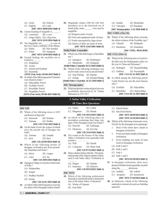 Examcart SSC General Study (G.S.) Question Bank By Richa Sharma for SSC GD | MTS | Delhi Police | Selection Post | CHSL | Stenographer | CPO & CGL (Tier 1 & 2) Exam (English Medium)