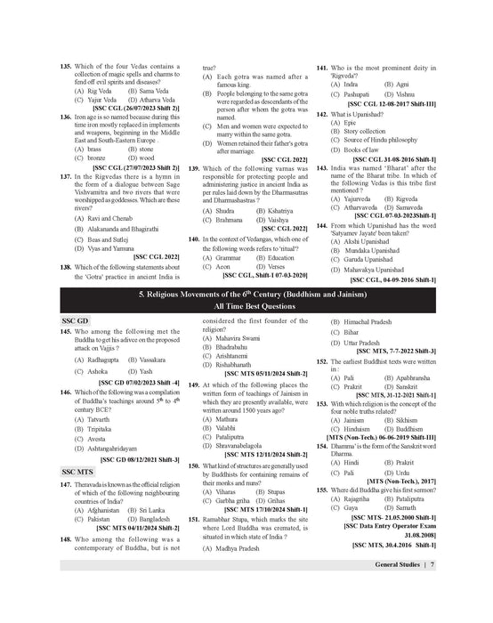 Examcart SSC General Study (G.S.) Question Bank By Richa Sharma for SSC GD | MTS | Delhi Police | Selection Post | CHSL | Stenographer | CPO & CGL (Tier 1 & 2) Exam (English Medium)