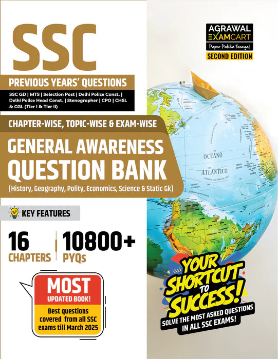 Examcart SSC Math + Reasoning + English + GS Question Bank for SSC GD | MTS | Delhi Police | Selection Post | CHSL | Stenographer | CPO & CGL (Tier 1 & 2) in English (4 Books Combo)