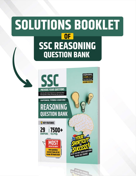 Examcart SSC Reasoning Question Bank Solutions Book In English
