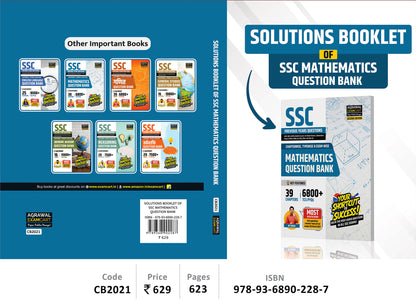 Examcart SSC Math Question Bank Solutions Book In English