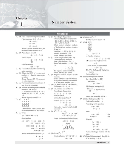Examcart SSC Math Question Bank Solutions Book In English