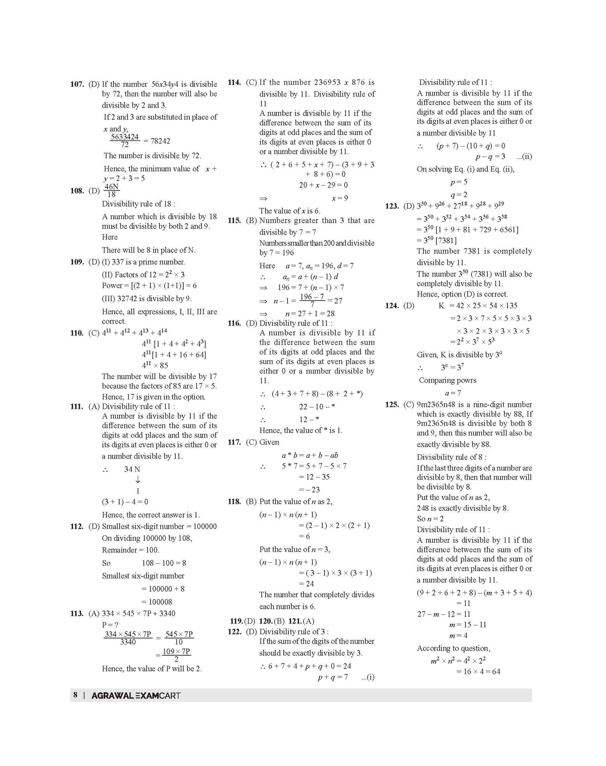Examcart SSC Math Question Bank Solutions Book In English