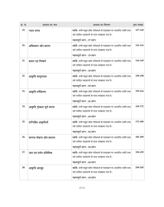 Examcart School Entrance Exam Class 6th Samanya Buddimata Parikshan (Reasoning) Textbook For 2026 Exam in Hindi