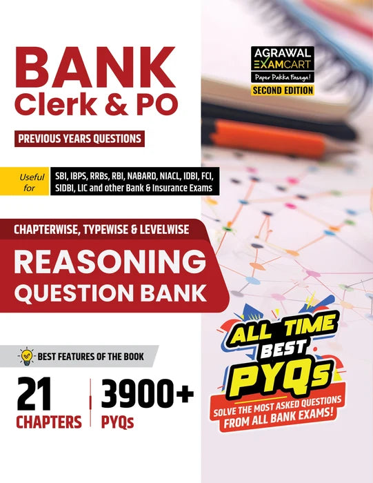 Examcart Bank Clerk & PO Reasoning + English Question Bank Books In English (2 Books Combo)