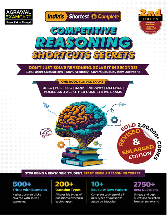 Examcart All Railway Exams Reasoning Combo 2026 | Competitve Reasoning + Previous Year Question Book (34 Chapters & 1200+ PYQs) | For RRB NTPC, Group D, ALP & RPF SI/Constable (English) (2 Books Set)