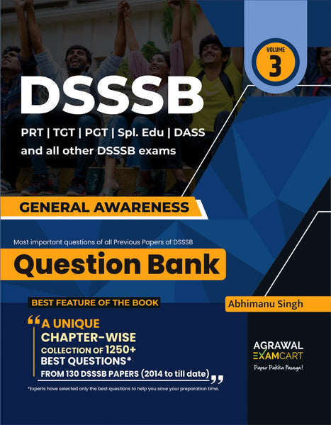 Examcart DSSSB General Awareness Question Bank by Abhimanu Singh Sir for PRTs | TGTs | PGTs | Spl. Edu | DASS For 2024 Exam in English