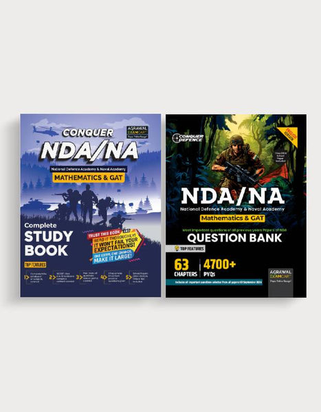 Examcart NDA/NA Guide Book + Question Bank For 2025 Exam In English (2 Books Combo)