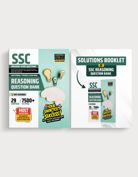 Examcart SSC Reasoning Question Bank + Detailed Solutions Book in English (2 Books Combo)