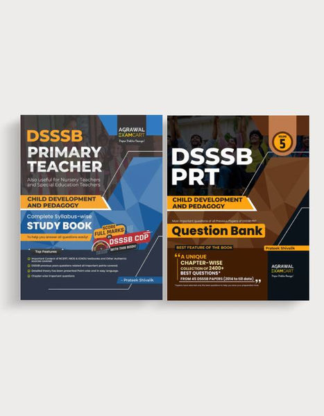 Examcart DSSSB Child Development And Pedagogy Textbook + Question Bank for 2024 Exam in English (2 Books Combo)