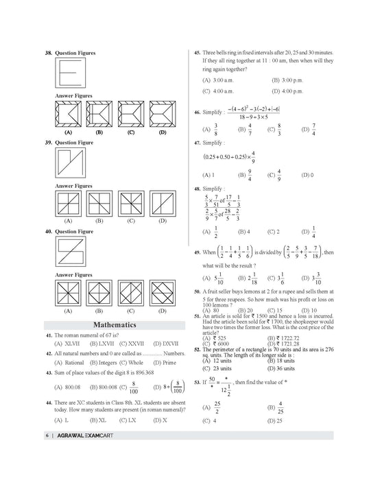 JNV class 6 practice sets 