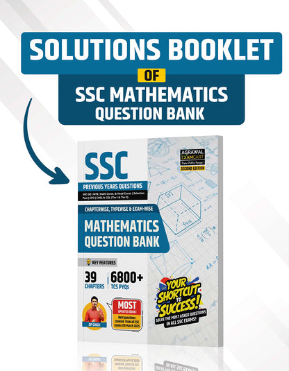 Examcart SSC Math Question Bank Solutions Book In English