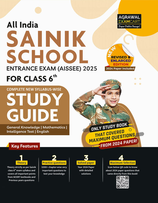 sainik school entrance exam 2025 class 6 book