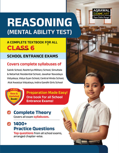 Examcart School Entrance Exam Class 6th Mental Ability Test (Reasoning) Textbook For 2027 Exam In English
