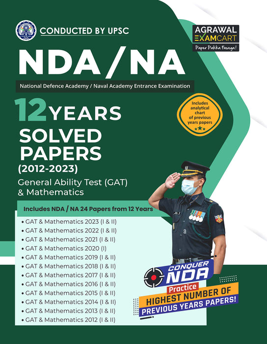 examcart-ndana-12-years-solved-papers-book-mathematics-gat-2024-exam-english-book-cover-page