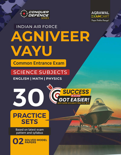 Examcart Indian Airforce (Agniveer Vayu) Science (X Group) Practice Sets For 2026 Exams in English