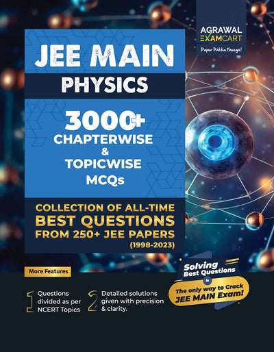 Examcart JEE Main Physics Chapter-wise & Topic-wise Solved Papers for 2024 Exam in English