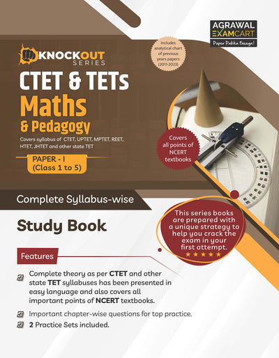 Examcart CTET & TETs Paper 1 Maths & Pedagogy Textbook For 2026 Exam in English