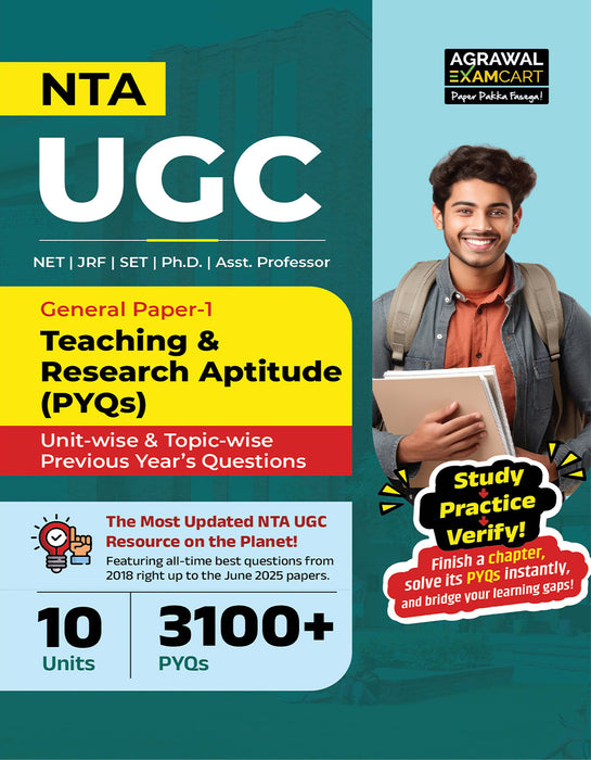 Examcart NTA UGC General Paper 1 Teaching & Research Aptitide Question Bank Book In English