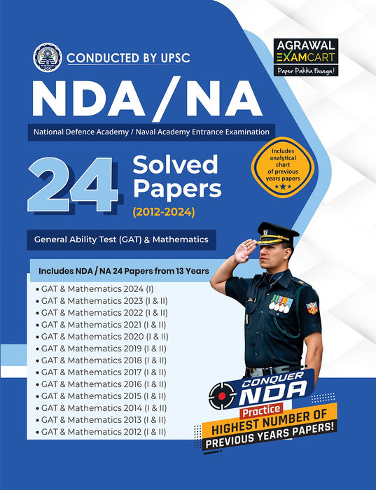 NDA Solved Paper Book