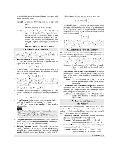 Examcart School Entrance Exam Math Class 6th Textbook For 2026 Exam in English