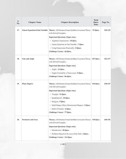 Examcart School Entrance Exam Math Class 6th Textbook For 2026 Exam in English