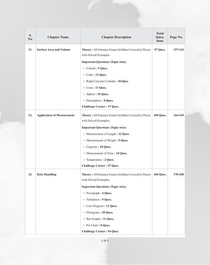 Examcart School Entrance Exam Math Class 6th Textbook For 2026 Exam in English