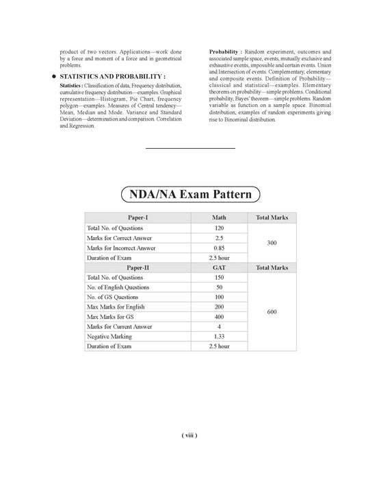 Examcart NDA & NA Complete Math & GAT Guidebook Book In English For 2024 Exam