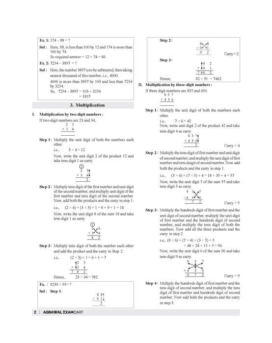 Examcart Competitive Maths Shortcuts Secrets Textbook by DP Singh Sir for All Government Exams (NRA CET, SSC, Bank, Railway, Defence, Police and all other exams) in English