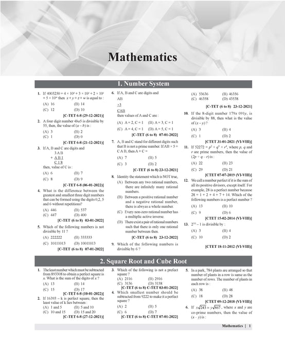 CTET paper 2 math & science book