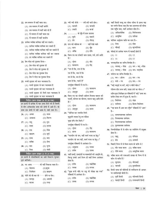 TGT Hindi practice set  