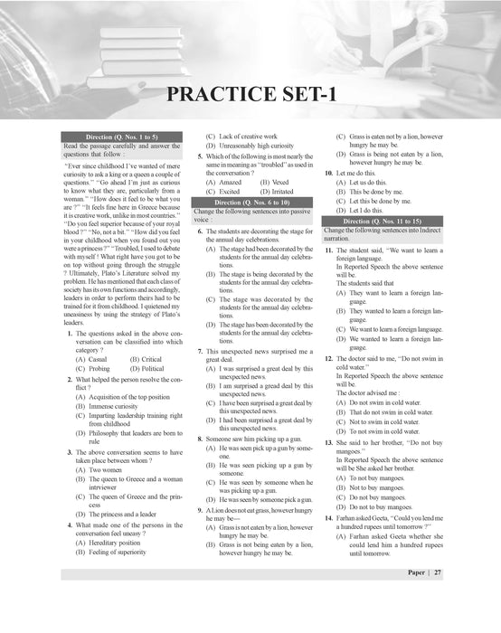 TGT English practice set
