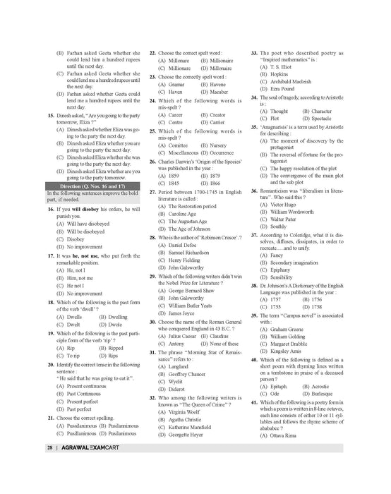 TGT English practice set
