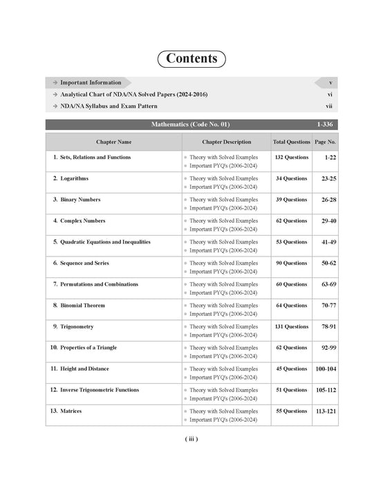 Examcart NDA/NA Mathematics Book For 2025 Exam In English