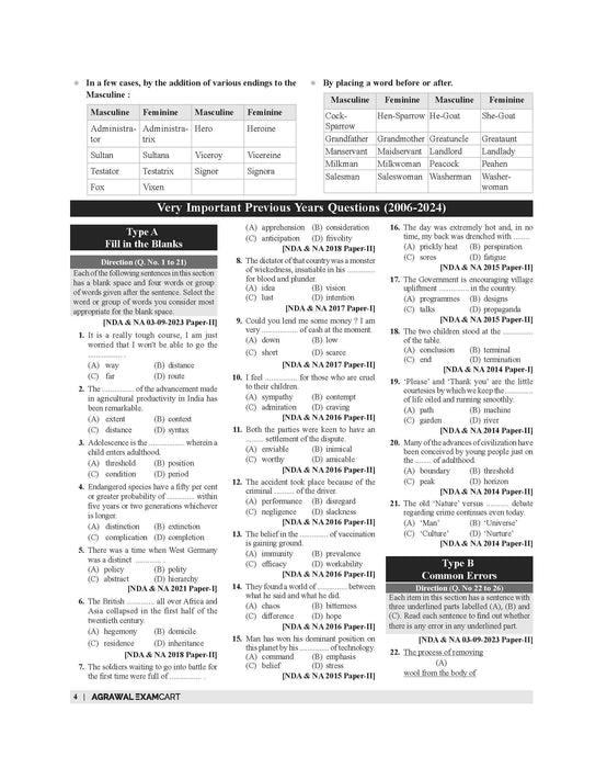 Examcart NDA/NA General Ability Test Book For 2025 Exam In English